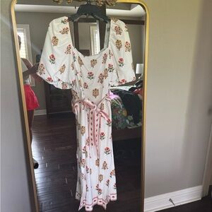 ANTONIO MELANI White Floral Maxi Dress